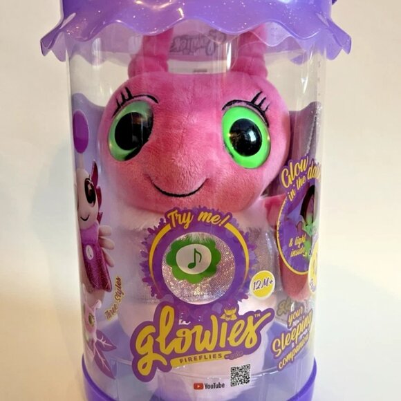 NEW Glowies Fireflies Pink Plush Sleeping Companion With Lights & Music - Picture 6 of 6